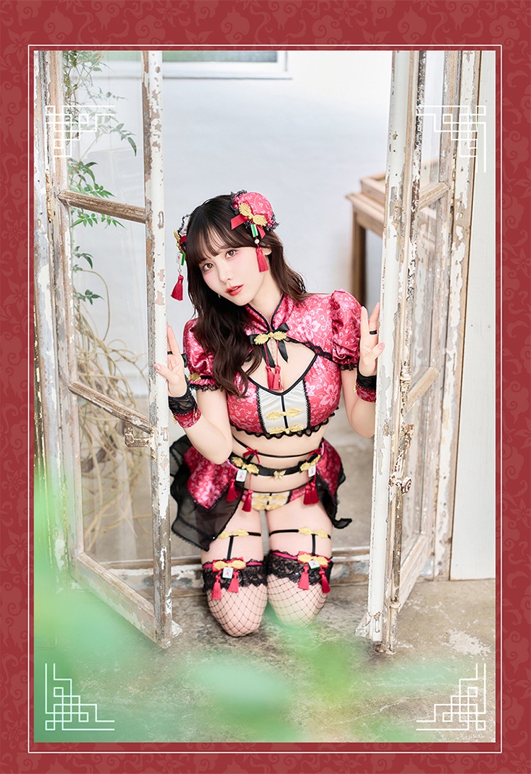 【即日発送】レイシートラップ麻雀チャイナ《ハロウィンコスランジェリー10点セット》【Malymoon/マリームーン】【CS25026】