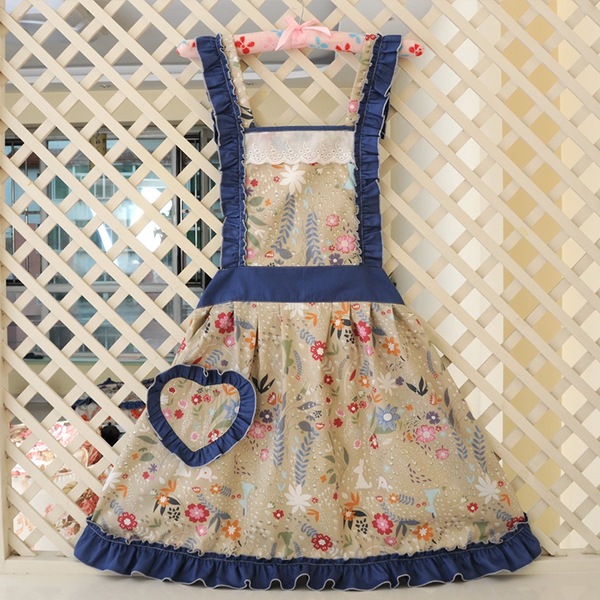 ネコポス送料無料 おしゃれフリルエプロン 可愛いエプロン1点セット Malymoon マリームーン 77 52 エプロン Apron Malymoon マリームーン オフィシャルウェブストア