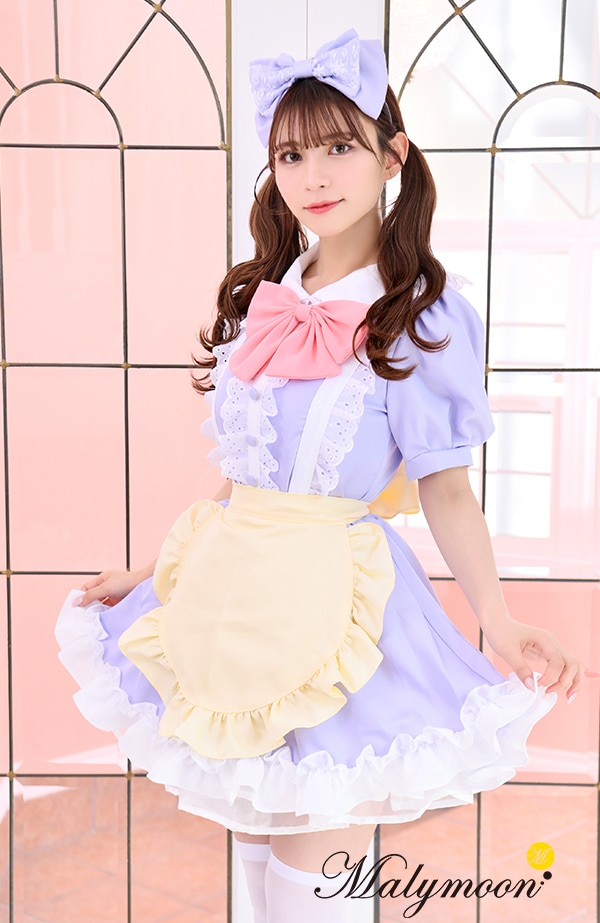 【取り寄せ】【レビュー投稿で白ニーハイプレゼント】完全受注オーダー高級メイド服《かわいいコスプレ4点セット》【odrm8167】