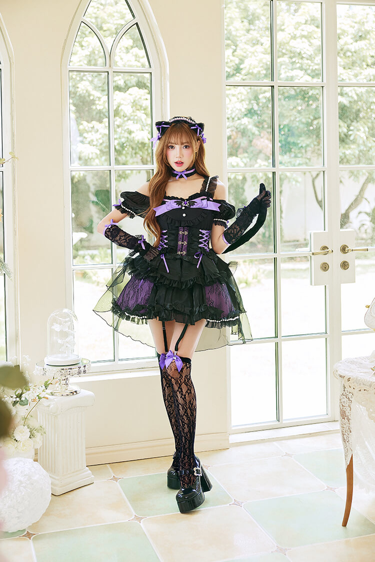 即日発送】ツインプリンセスキャットドレス《ハロウィンコスプレ15点