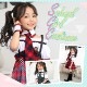 【即日発送】JK女子高生制服/オフショル学生服キッズ女の子用（子供衣装2カラー）《ハロウィンコスプレ8点セット》【Malymoon/マリームーン】【2724kids】|キッズコスチューム(kids c