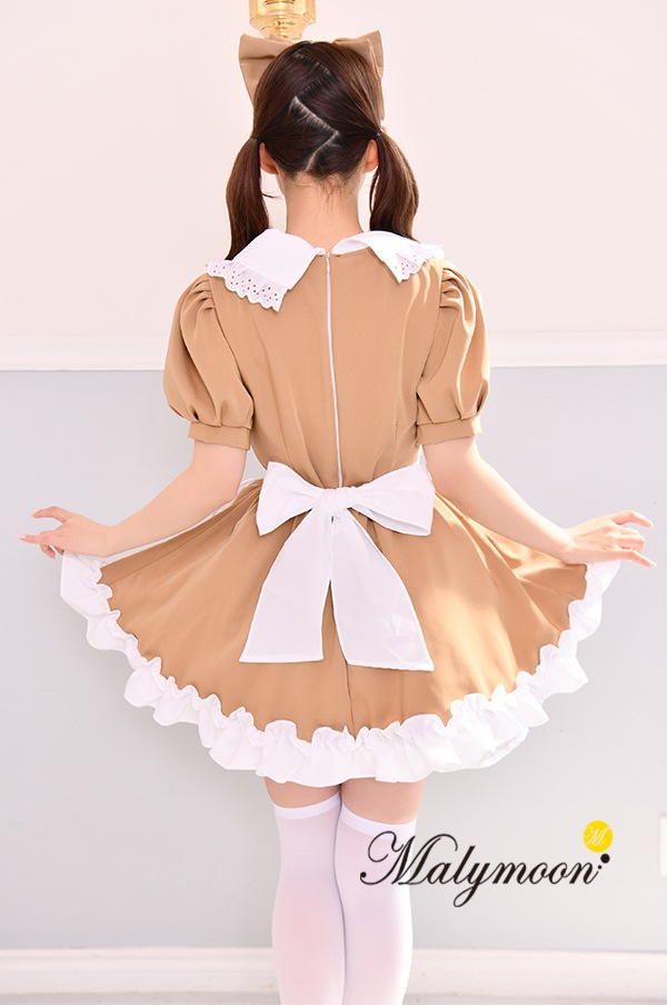 【レビュー投稿で白ニーハイプレゼント】【odr】完全受注オーダー高級メイド服《かわいいコスプレ4点セット》【Malymoon/マリームーン】【odrm8167-2】