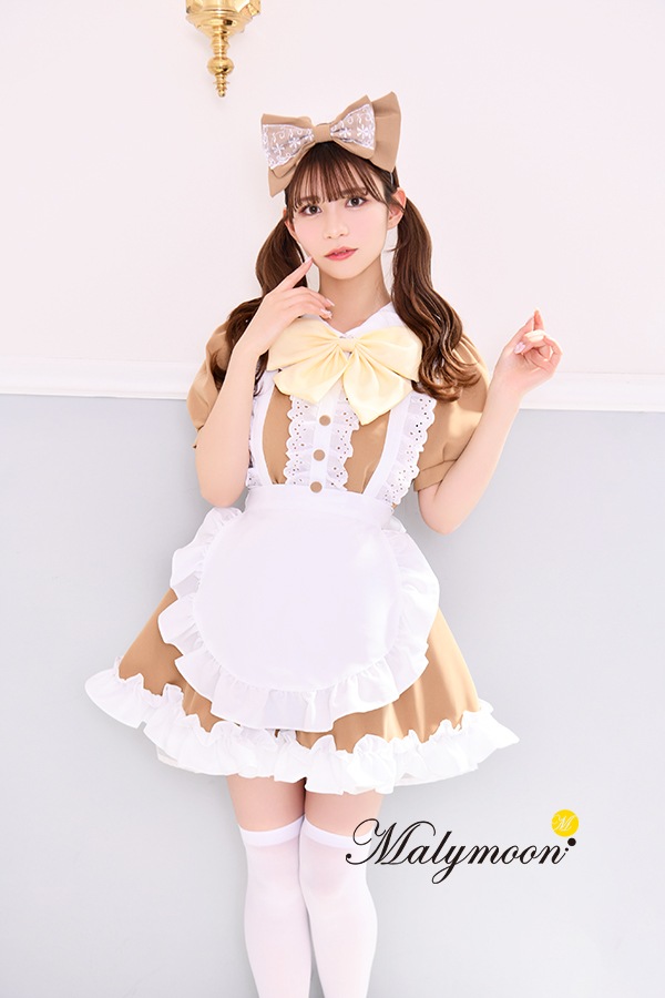 【レビュー投稿で白ニーハイプレゼント】【odr】完全受注オーダー高級メイド服《かわいいコスプレ4点セット》【Malymoon/マリームーン】【odrm8167-2】