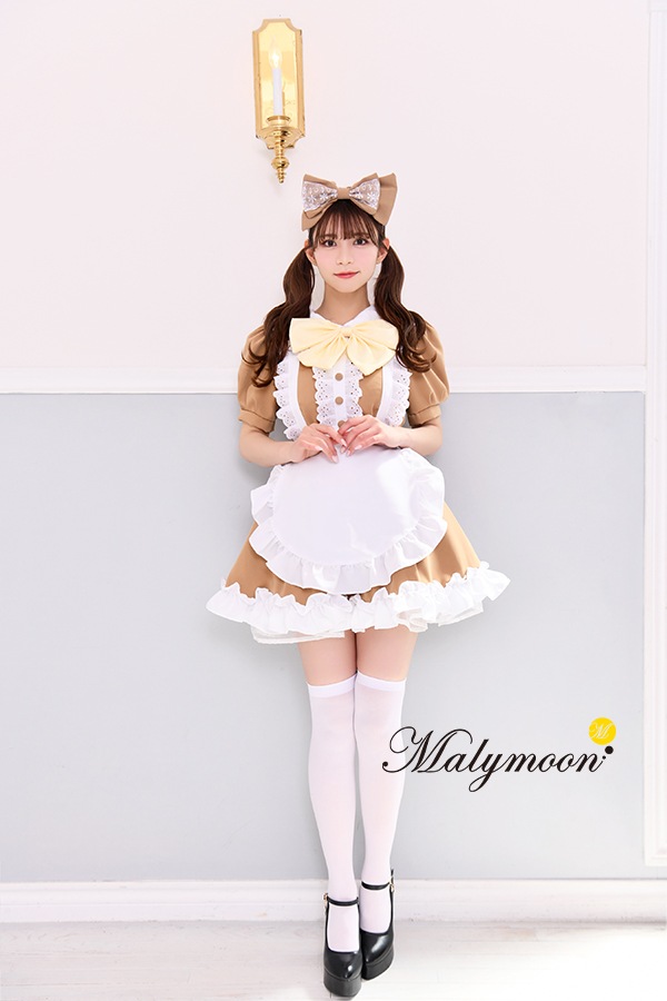 【レビュー投稿で白ニーハイプレゼント】【odr】完全受注オーダー高級メイド服《かわいいコスプレ4点セット》【Malymoon/マリームーン】【odrm8167-2】