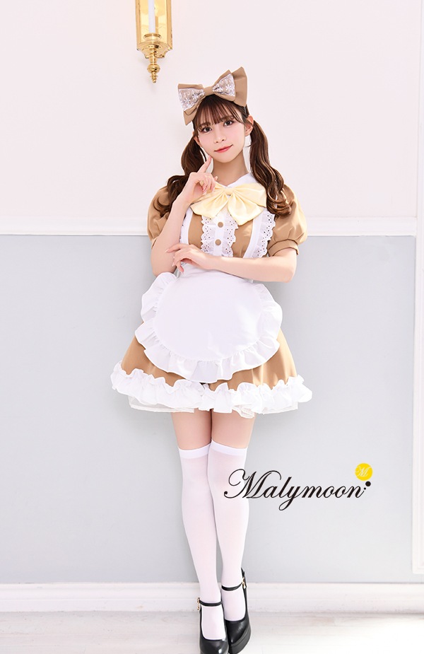 【レビュー投稿で白ニーハイプレゼント】【odr】完全受注オーダー高級メイド服《かわいいコスプレ4点セット》【Malymoon/マリームーン】【odrm8167-2】