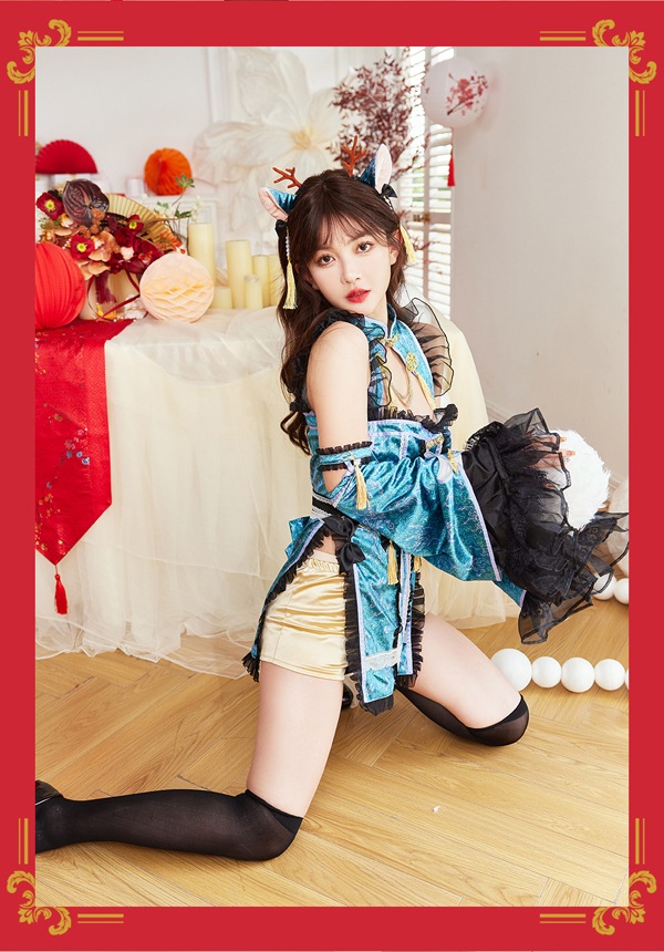 【即日発送】イルミネイトシャイニー辰チャイナ《ハロウィンコスプレ6点セット》【Malymoon/マリームーン】【9889】