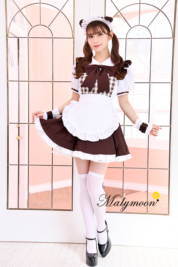 【レビュー投稿で白ニーハイプレゼント】【odr】完全受注オーダー高級メイド服《かわいいコスプレ5点セット》【Malymoon/マリームーン】【odrm8168】