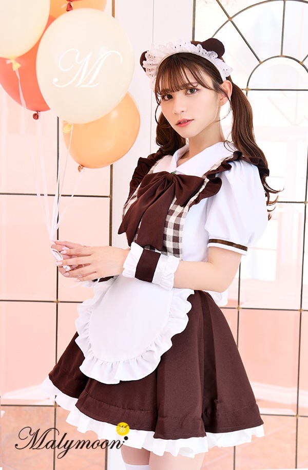 【レビュー投稿で白ニーハイプレゼント】【odr】完全受注オーダー高級メイド服《かわいいコスプレ5点セット》【Malymoon/マリームーン】【odrm8168】