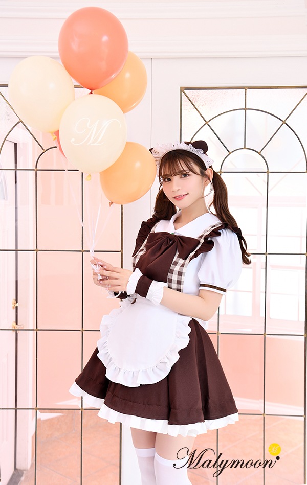 【レビュー投稿で白ニーハイプレゼント】【odr】完全受注オーダー高級メイド服《かわいいコスプレ5点セット》【odrm8168】