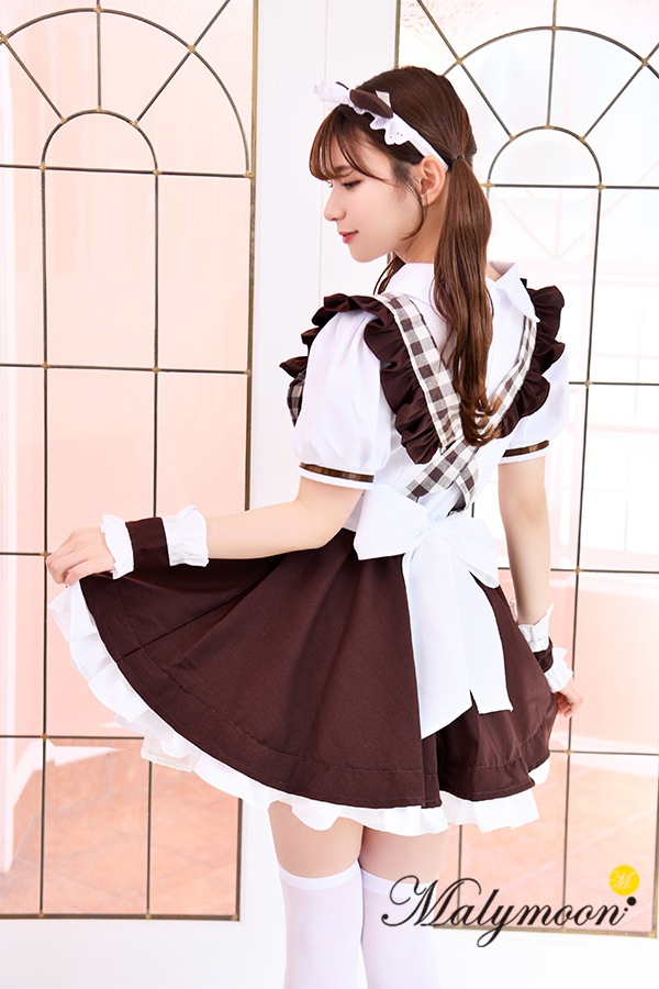 【レビュー投稿で白ニーハイプレゼント】【odr】完全受注オーダー高級メイド服《かわいいコスプレ5点セット》【Malymoon/マリームーン】【odrm8168】
