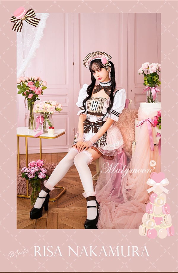 即日発送】【中村里砂着用】【ないるコラボ】ピンクマカロンメイド