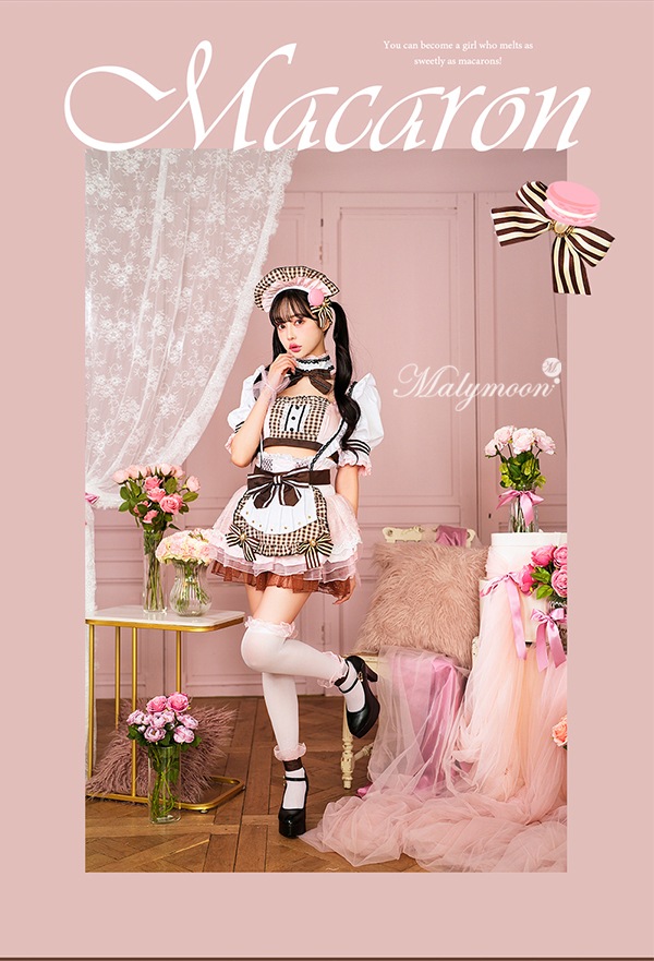 即日発送】【中村里砂着用】【ないるコラボ】ピンクマカロンメイド