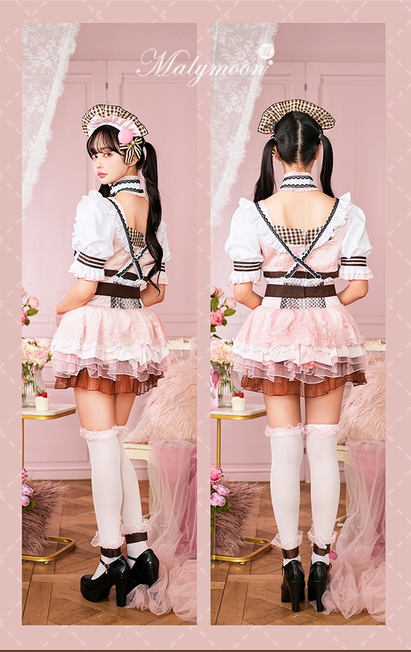 即日発送】【中村里砂着用】【ないるコラボ】ピンクマカロンメイド