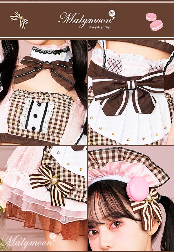 即日発送】【中村里砂着用】【ないるコラボ】ピンクマカロンメイド