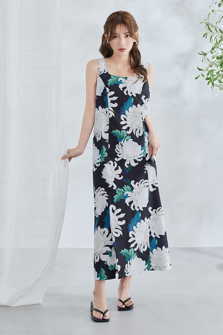 【2～3営業日で発送】サマーリーフフラワー2way浴衣《浴衣4点セット》【Malymoon/マリームーン】【YK2510319】