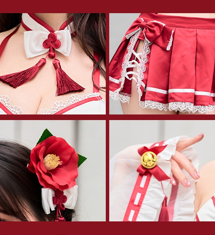 【即日発送】ブルーム巫女コスランジェリー《ハロウィンコスランジェリー10点セット》【Malymoon/マリームーン】【CS25011】