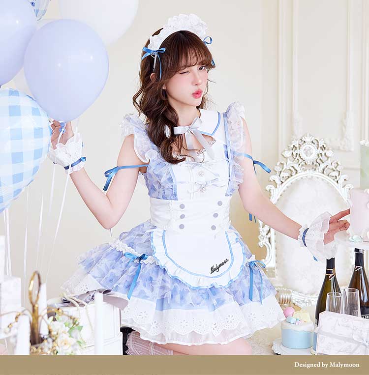 Malymoon メイド服 コスプレ衣装 取り寄せ】【レビュー投稿で白ニーハイプレゼント】完全受注オーダー