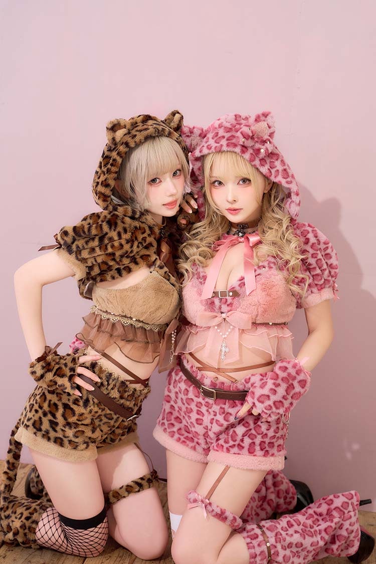 即日発送】レオパドールフーディー《ハロウィンコスプレ15点セット