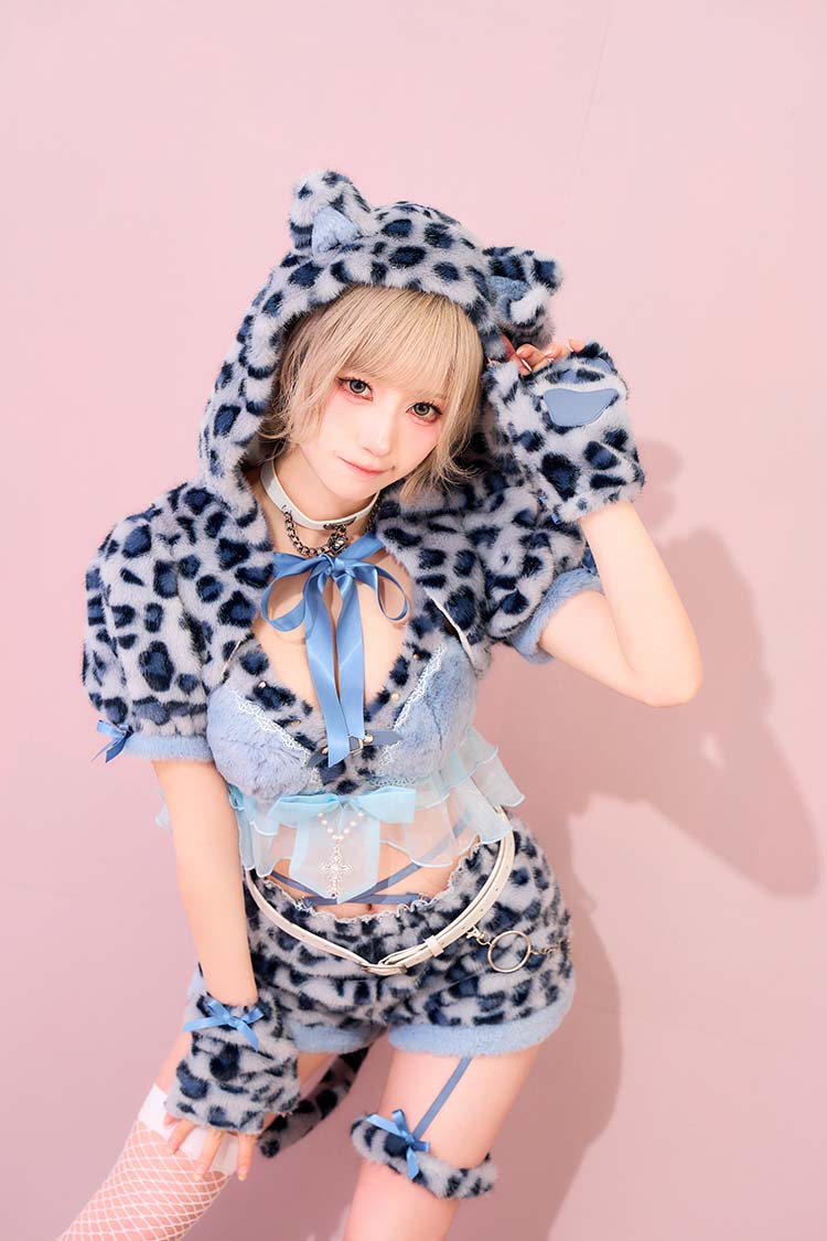 【即日発送】レオパドールフーディー《ハロウィンコスプレ15点セット》【Malymoon/マリームーン】【CS26013】