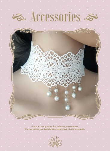 【即日発送】レースチョーカー《可愛いコスプレ小物》【Malymoon/マリームーン】【choker6】