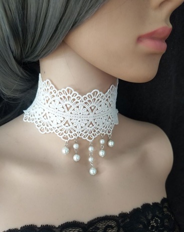 【即日発送】レースチョーカー《可愛いコスプレ小物》【Malymoon/マリームーン】【choker6】