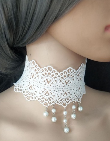 【即日発送】レースチョーカー《可愛いコスプレ小物》【Malymoon/マリームーン】【choker6】