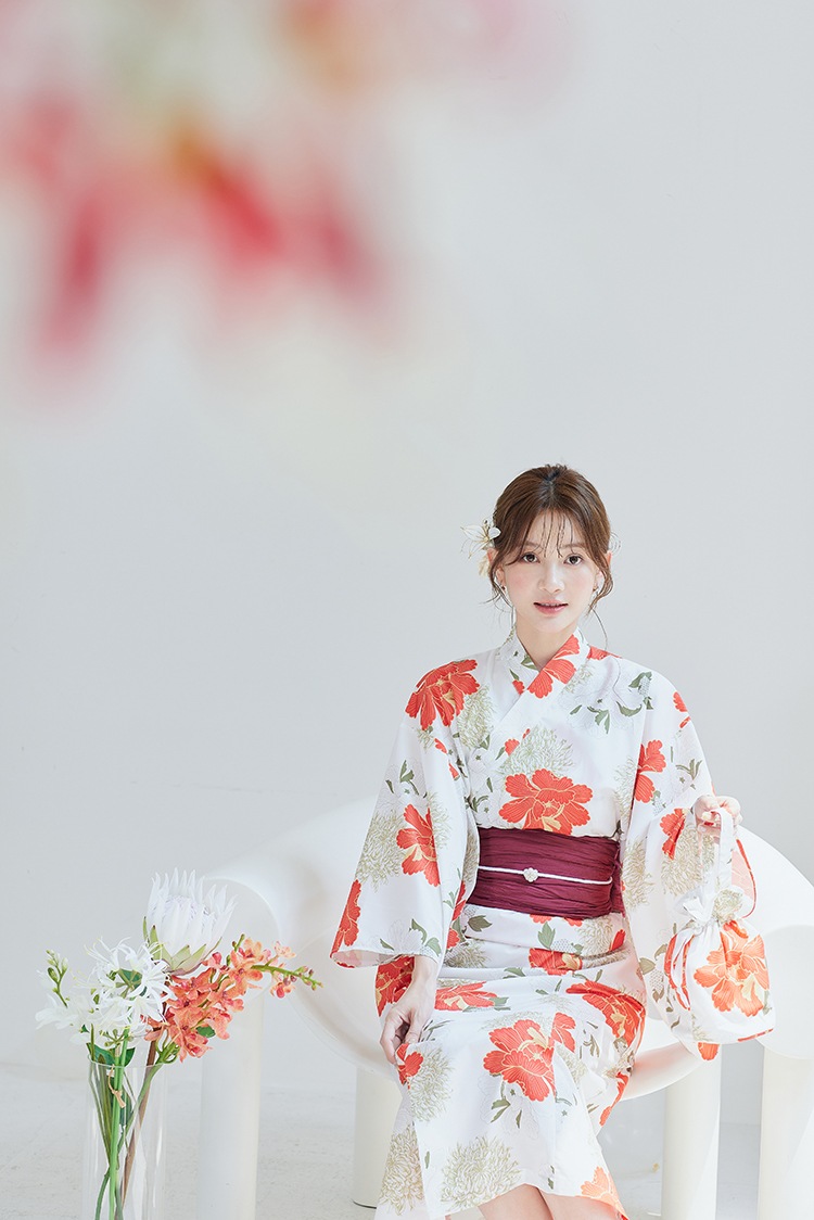 【2～3営業日で発送】絢爛ゴールドフラワー2way浴衣《浴衣4点セット》【Malymoon/マリームーン】【YK2510321】