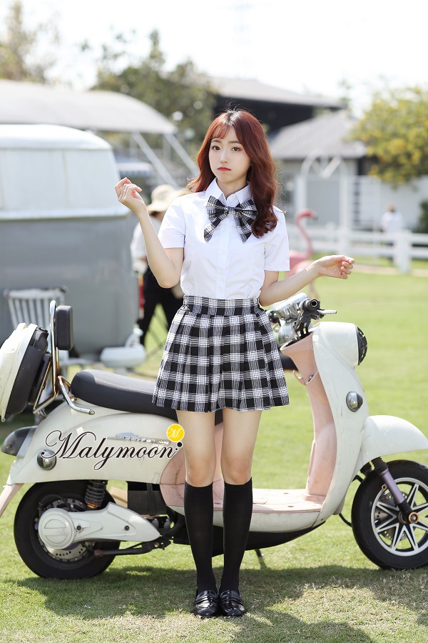 【即日発送】JK制服3カラー/女子高生/ミニスカプリーツスカート《ハロウィンコスプレ3点セット》【Malymoon/マリームーン】【6073】