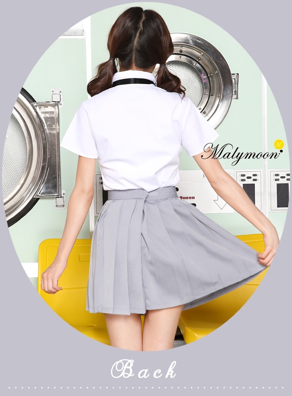 【取り寄せ】JK制服/半袖女子高生《ハロウィンコスプレ3点セット》【Malymoon/マリームーン】【odr9108-2】
