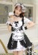 【即日発送】レースアップブラックメイド服《ハロウィンコスプレ6点セット》【Malymoon/マリームーン】【s7893】|メイド服・ウエイトレス(maid/waitress)|オリジナルコスチューム(