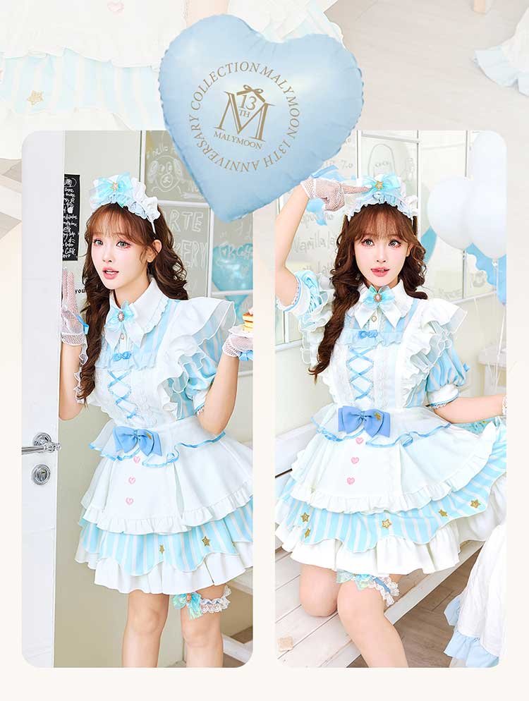 【即日発送】キュアリリィマジカルスカラップメイド《オリジナルコスプレ7点セット》【Malymoon/マリームーン】【CS25201】