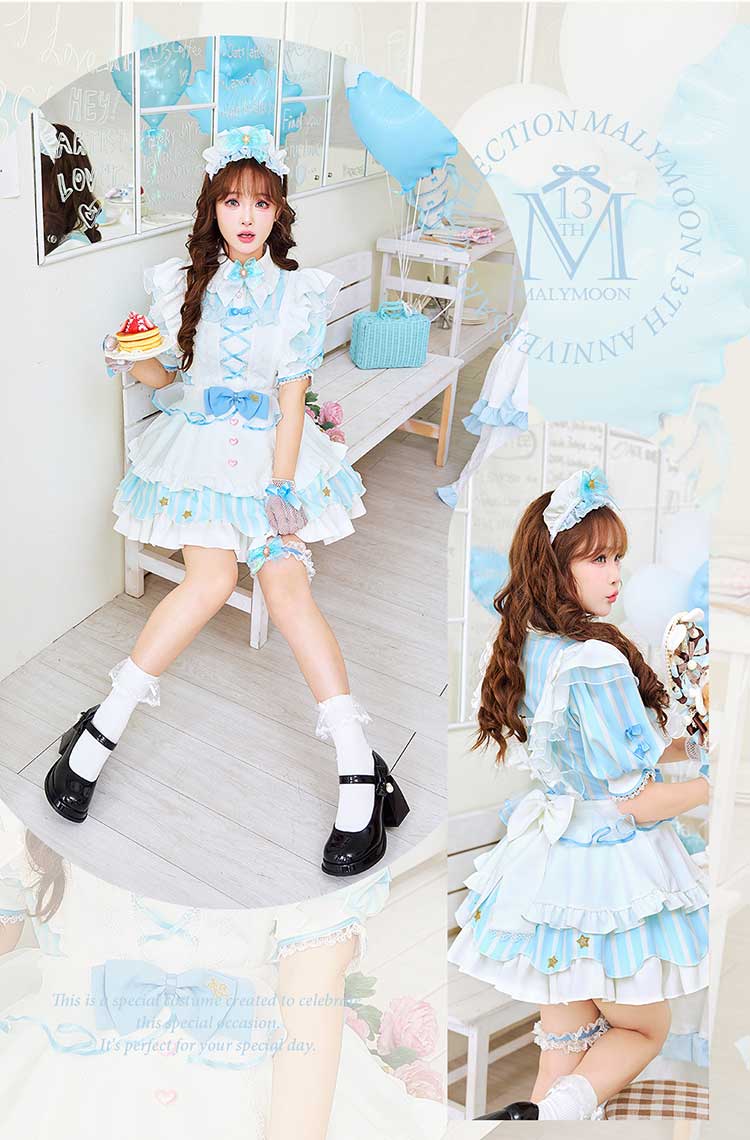 【即日発送】キュアリリィマジカルスカラップメイド《オリジナルコスプレ7点セット》【Malymoon/マリームーン】【CS25201】