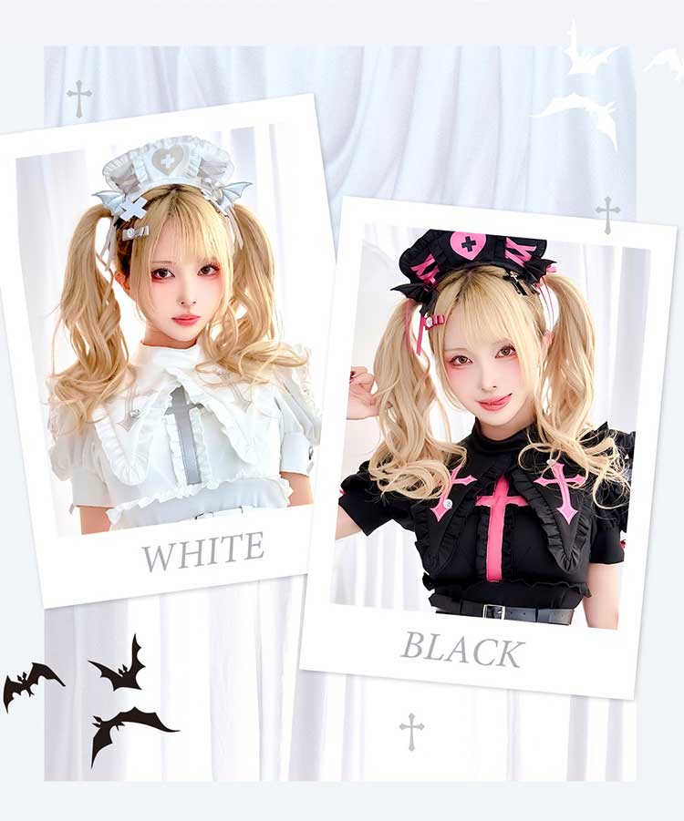 【予約】シルキークロスエッジヴァンパイアナース《オリジナルコスプレ8点セット》【Malymoon/マリームーン】【CS25202】