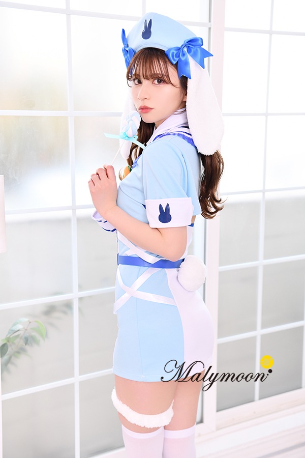 【即日発送】たれ耳バニーナース2カラー《ハロウィンコスプレ12点セット》【Malymoon/マリームーン】【9551】