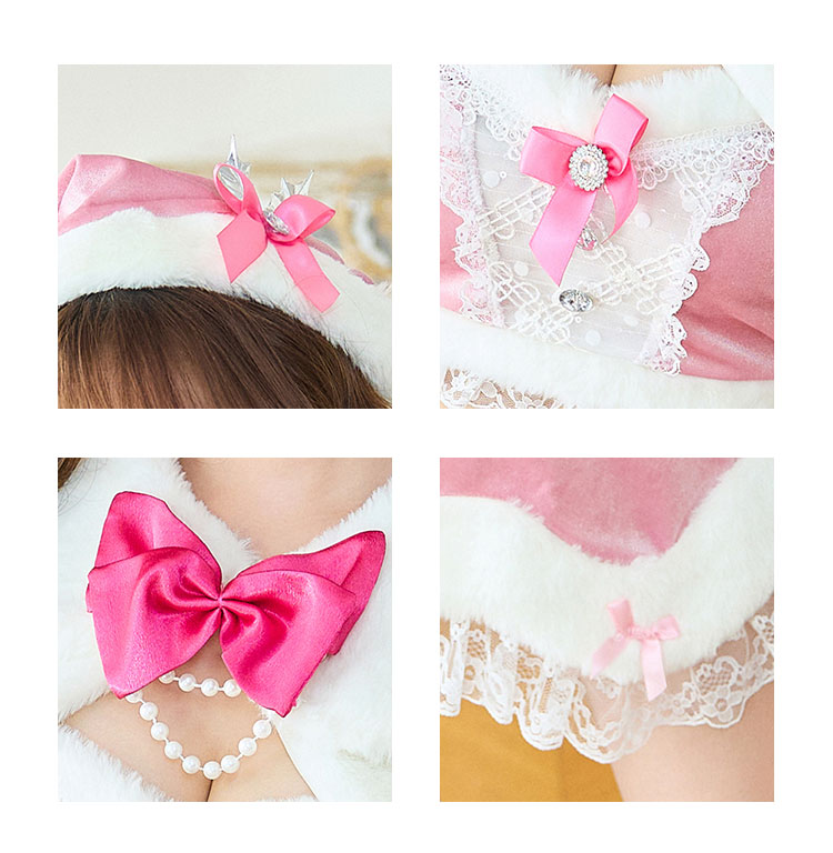 【即日発送】パステルスノーアイドルサンタ《クリスマスコスプレ7点セット》【Malymoon/マリームーン】【10034】