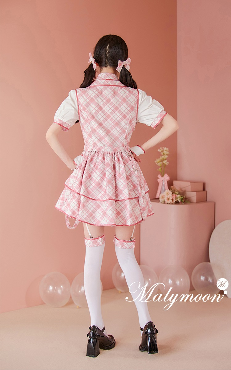 即日発送】アイドルチェックスクールガール《オリジナルコスプレ