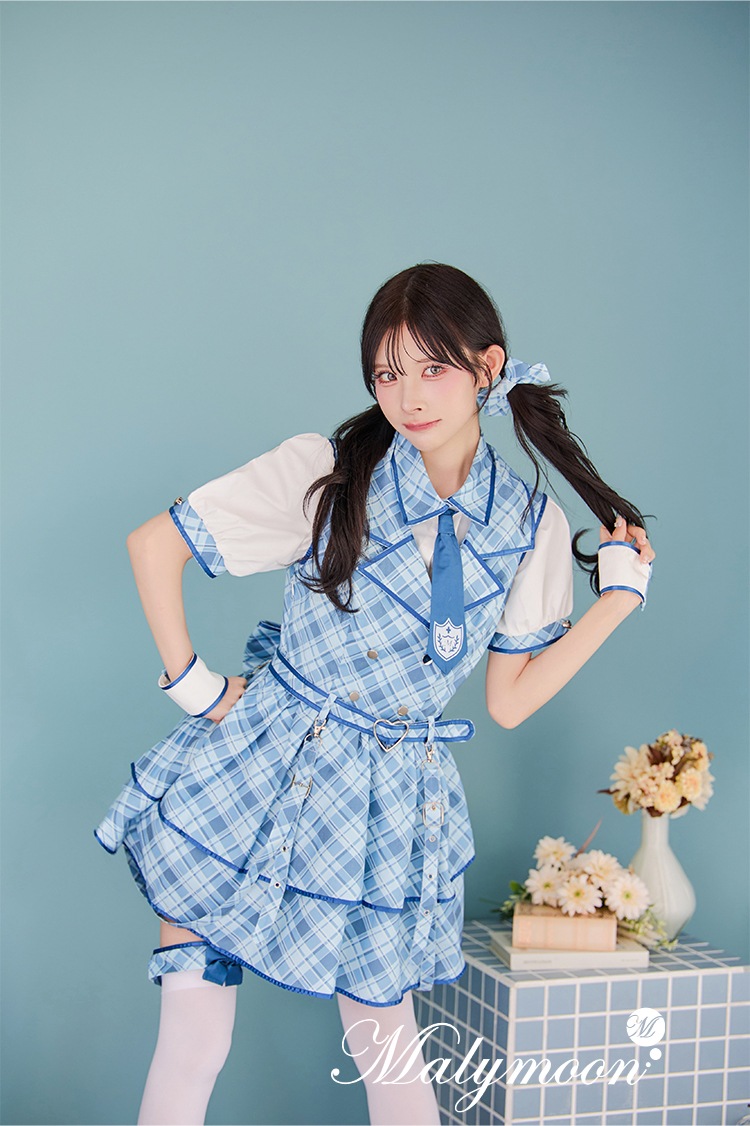 即日発送】アイドルチェックスクールガール《オリジナルコスプレ