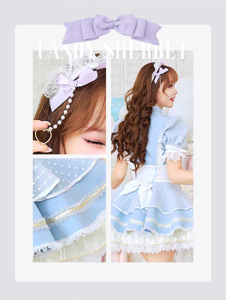 【予約-2月中旬頃より順次発送予定】キャンディーシャーベットメイド《オリジナルコスプレ8点セット》【Malymoon/マリームーン】【CS25204】