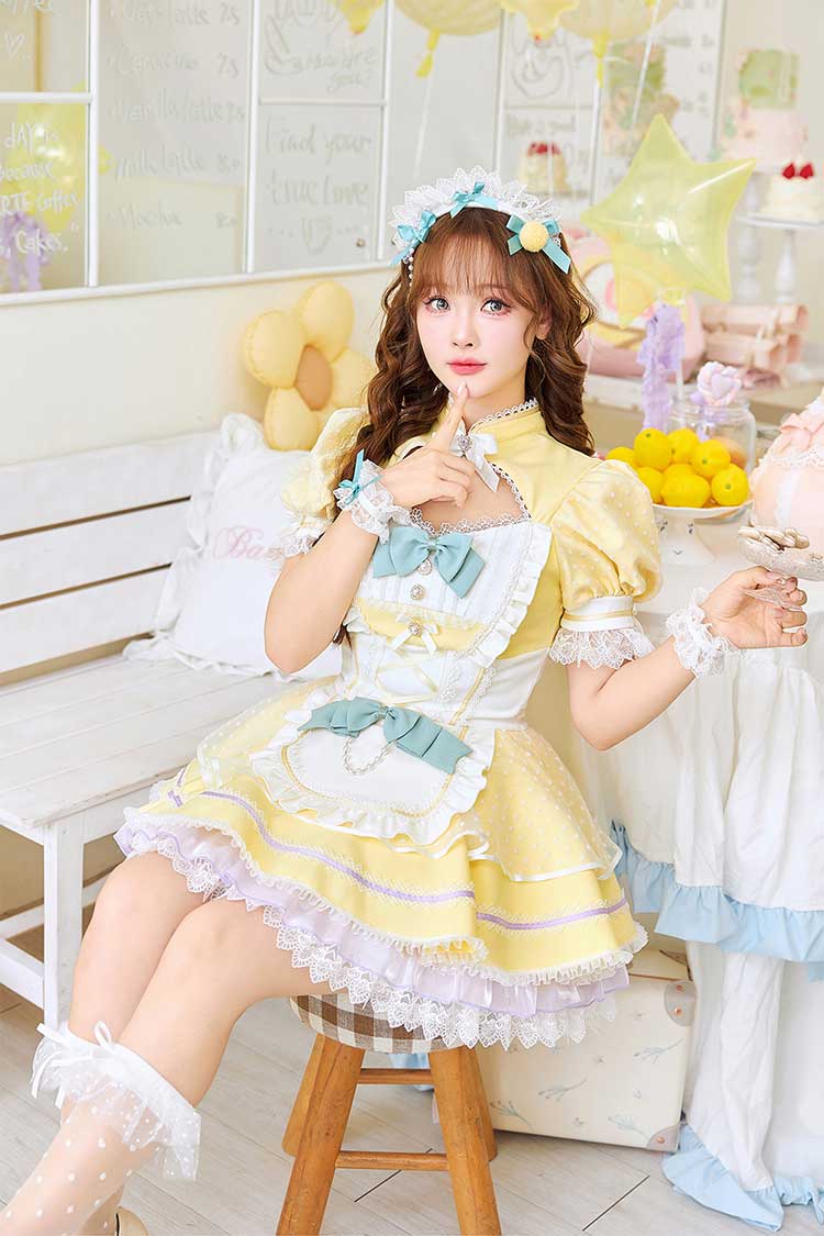 【予約-2月中旬頃より順次発送予定】キャンディーシャーベットメイド《オリジナルコスプレ8点セット》【Malymoon/マリームーン】【CS25204】