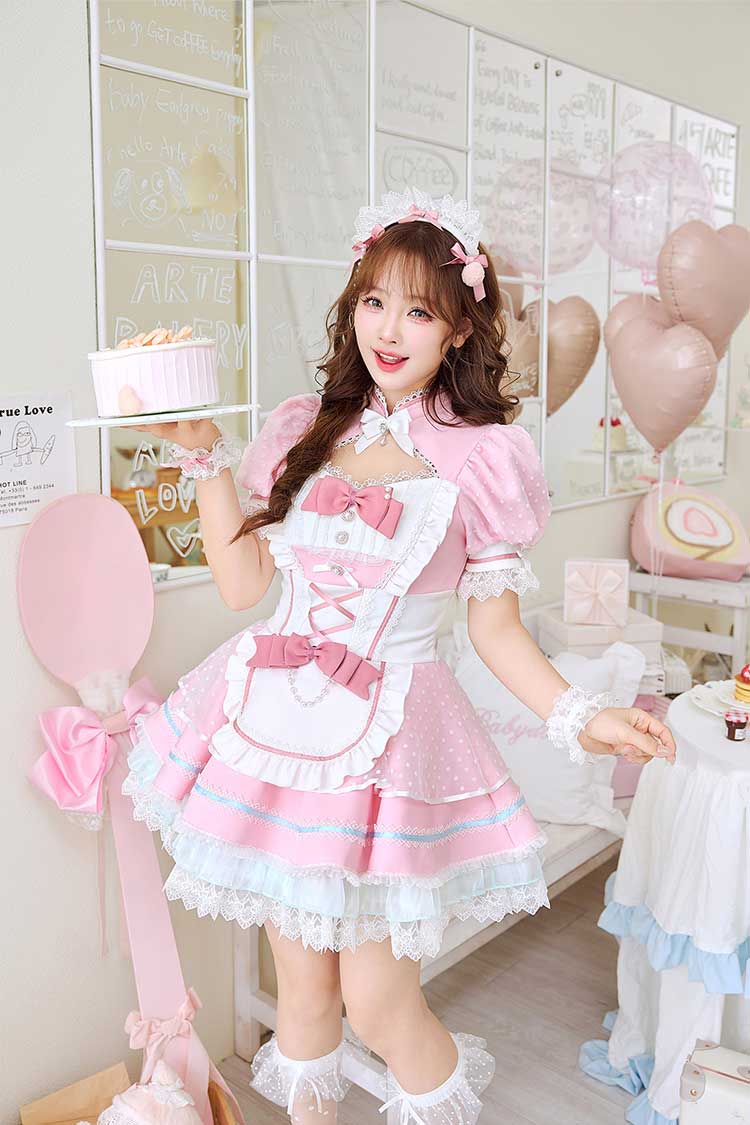 【予約-2月中旬頃より順次発送予定】キャンディーシャーベットメイド《オリジナルコスプレ8点セット》【Malymoon/マリームーン】【CS25204】