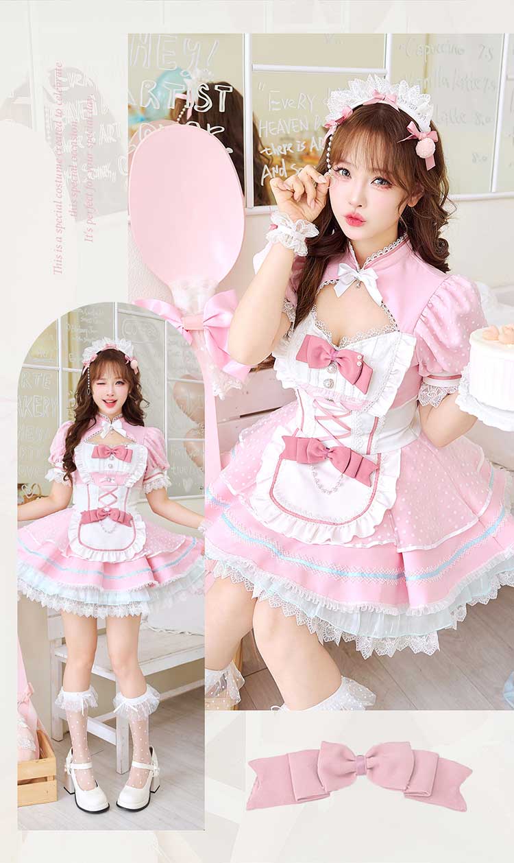 【予約-2月中旬頃より順次発送予定】キャンディーシャーベットメイド《オリジナルコスプレ8点セット》【Malymoon/マリームーン】【CS25204】