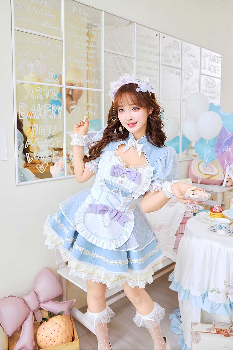 【予約-2月中旬頃より順次発送予定】キャンディーシャーベットメイド《オリジナルコスプレ8点セット》【Malymoon/マリームーン】【CS25204】