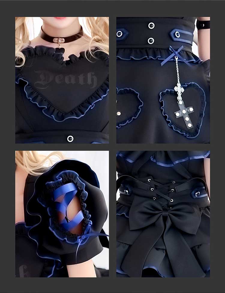 【予約-6月中旬頃より順次発送予定】ハートヴァンパイアナース《オリジナルコスプレ14点セット》【Malymoon/マリームーン】【CS25207】