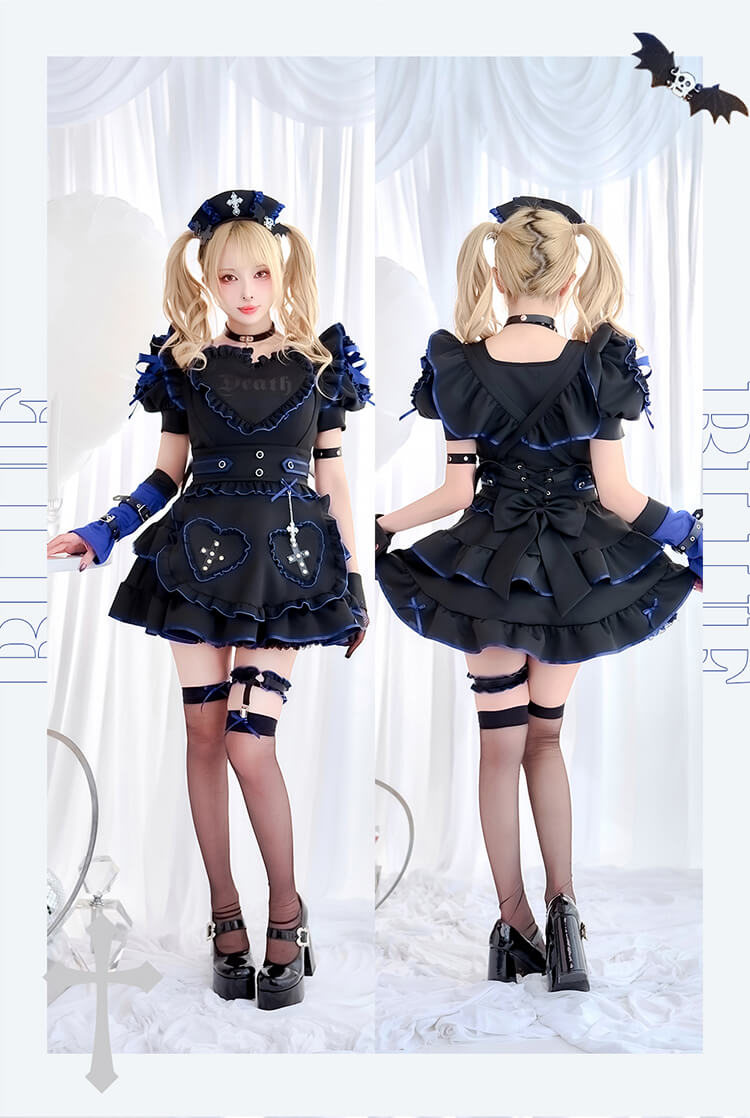 一部予約】ハートヴァンパイアナース《オリジナルコスプレ15点セット