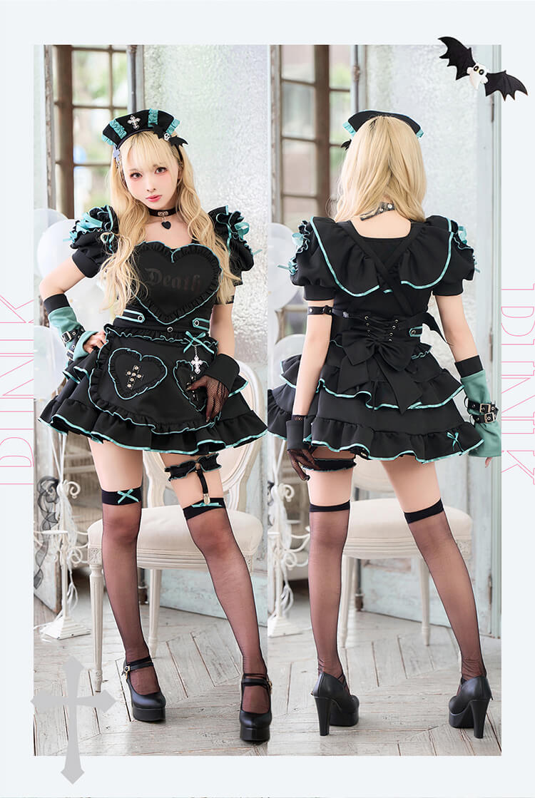 一部予約】ハートヴァンパイアナース《オリジナルコスプレ15点セット