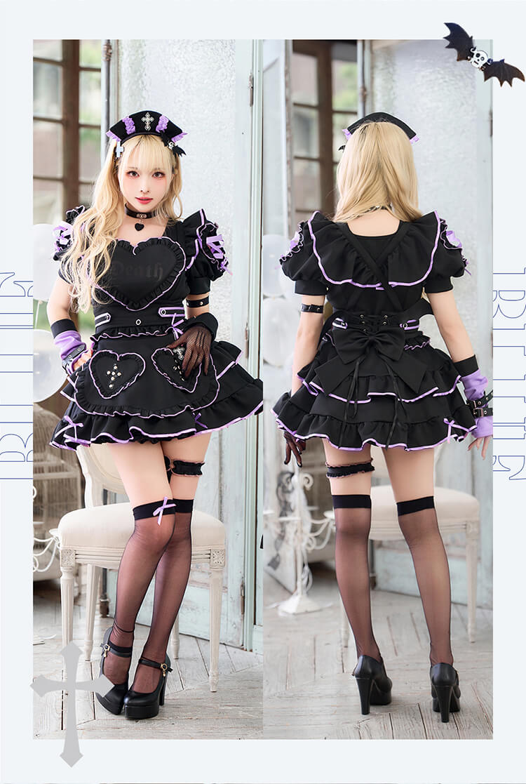 一部予約】ハートヴァンパイアナース《オリジナルコスプレ15点セット