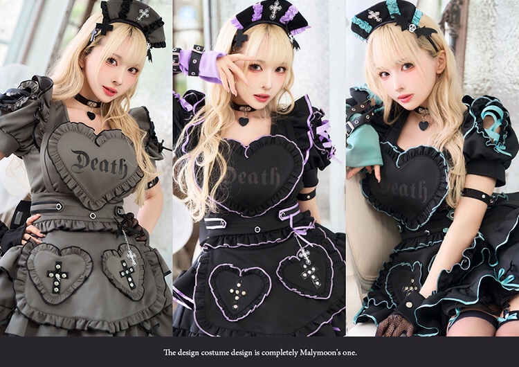 一部予約】ハートヴァンパイアナース《オリジナルコスプレ15点セット