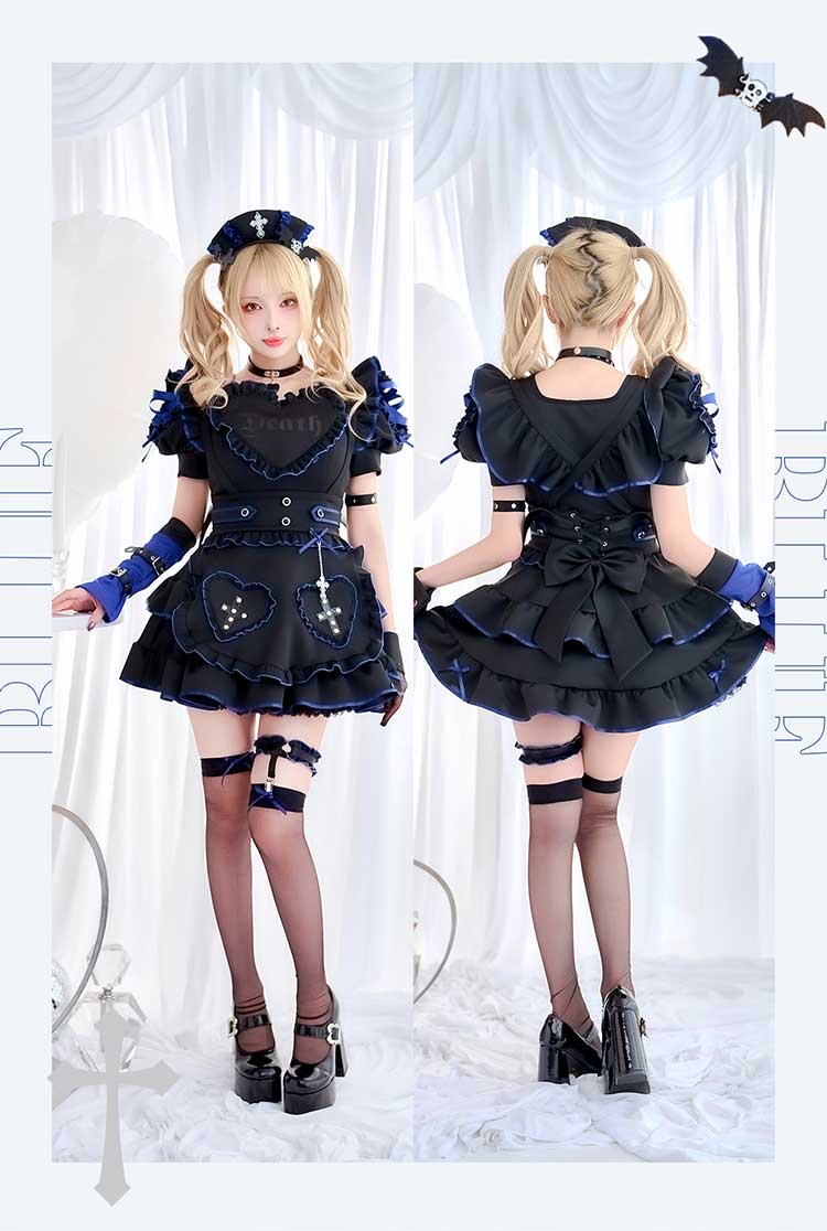 ブラック×ピンクは予約】ハートヴァンパイアナース《オリジナル