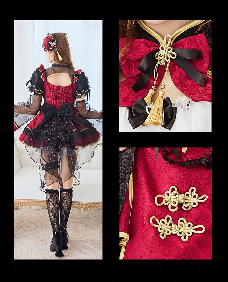 即日発送】ビビッドリボンチャイナ《ハロウィンコスプレ9点セット