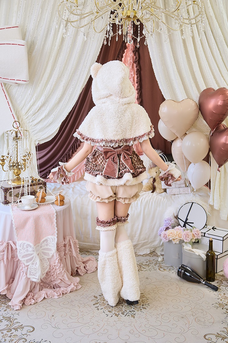 【即日発送】ホリデーチェックケープベア《オリジナルコスプレ10点セット》【Malymoon/マリームーン】【CS25148-2】